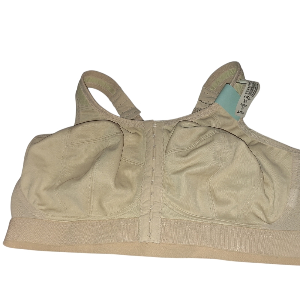 Goddess  NUDE BRA No Wires Front Closure 36H NWT Comfort